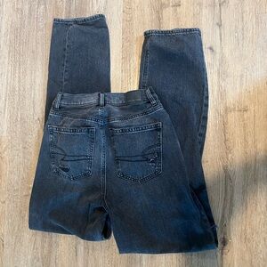 American Eagle Outfitters Dark Gray Straight Leg Jeans